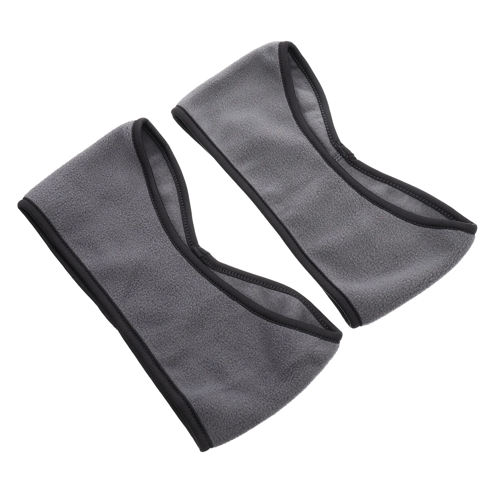 

2Pcs Polar Fleece Windproof Headbands Warm Ear Muffs Hair Wraps Stretchable Sports Bands for Ski Snowboard Outdoor Winter Sports
