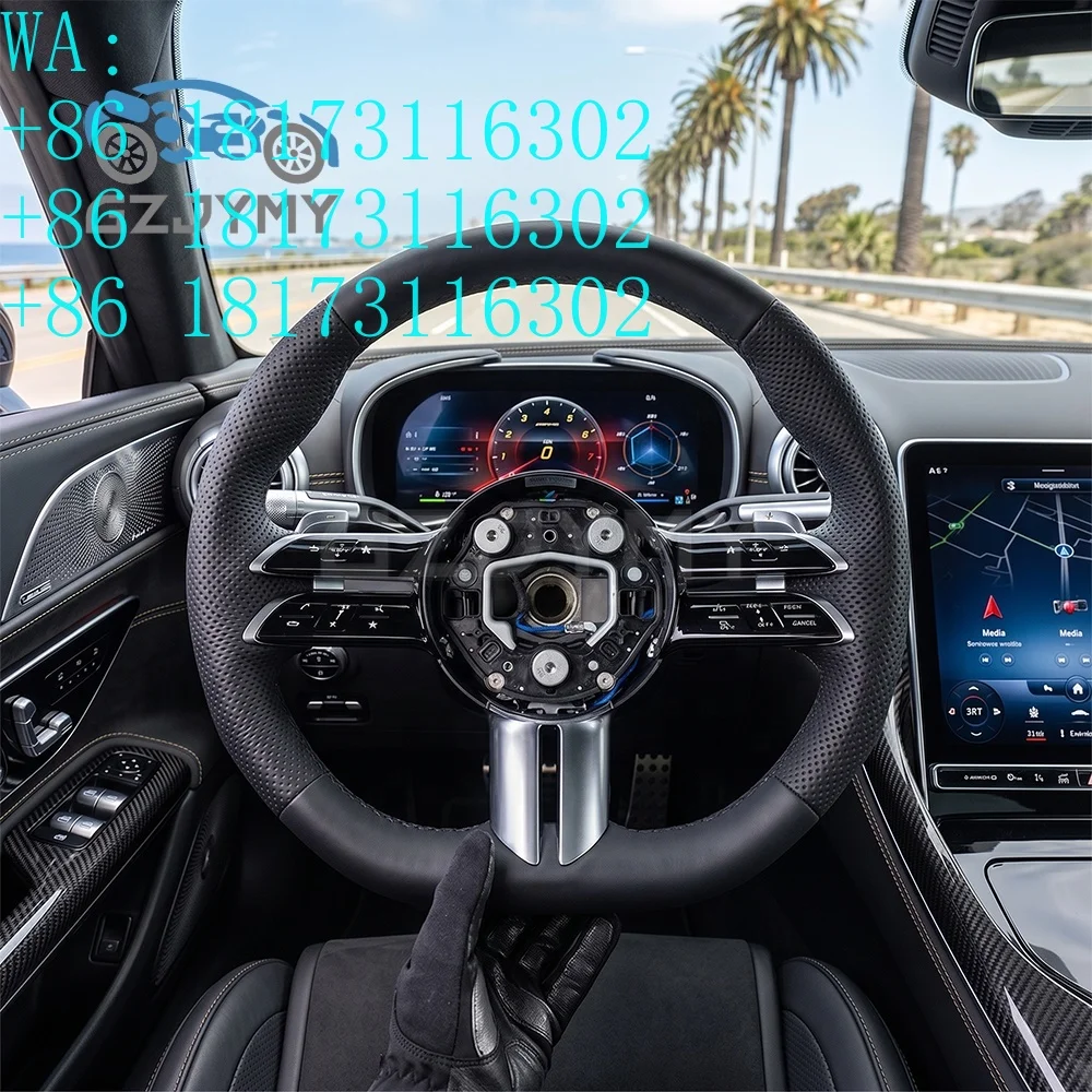 Factory Discounts Leather Steering Wheel for  W213 W205 E300 C200 C63 C43 C-Class E-Class S-Class GLC GLE G-Class GLS