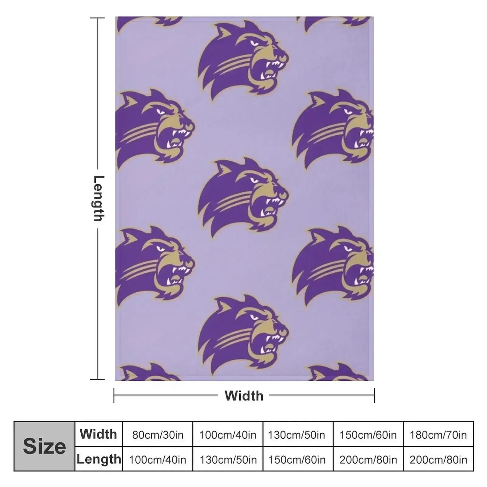 Western Carolina Catamounts Throw Blanket Winter beds Multi-Purpose Heavy warm for winter Blankets