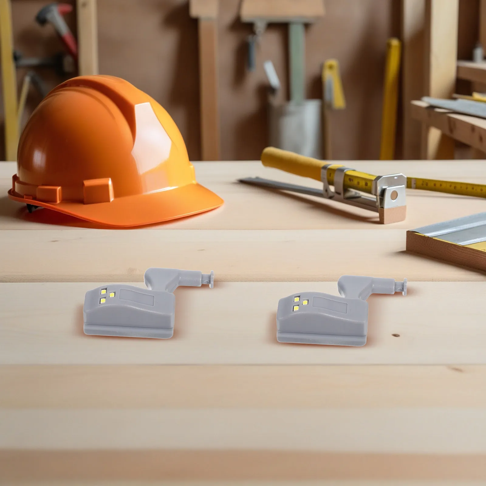 

10 Pcs Hinge Light LED Grey Kitchen Cabinets Touch Induction Bright White Home Office Cabinet Closet Wardrobe Small Night Lamp