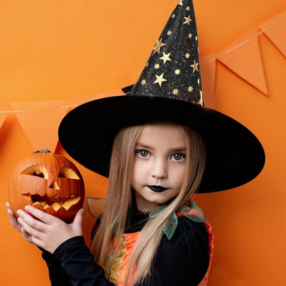 Halloween Goochelaar Hoed Pentagram Hoed Podium Verkleed Kostuum Rekwisieten Tovenaar Hoed Kids Happy Halloween Party Gunsten Hoeden