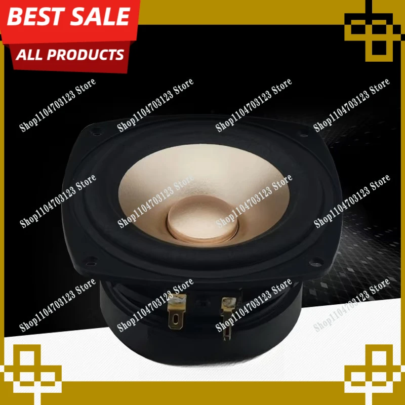 4-Inch full-range speaker cast aluminum basin rack, fever HIFI good voice, high, medium and low good desktop bookshelf