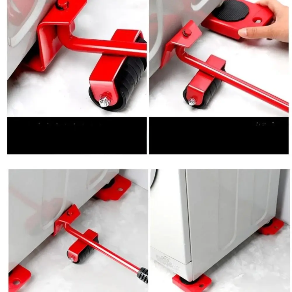 

5 шт., универсальный набор колес для перемещения мебели, вращающийся на 360 градусов, экономия усилий прибор, движущееся колесо, слайдер, удобная ручка