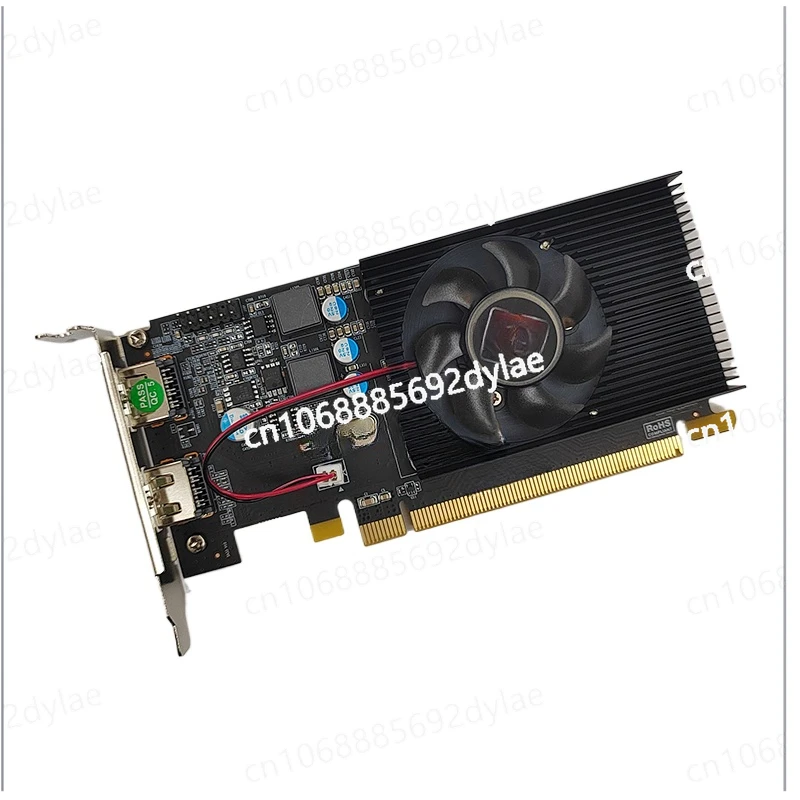 

Dual HDMI dual screen graphics card HD 6570 2G high-definition office and home graphics card half height knife card