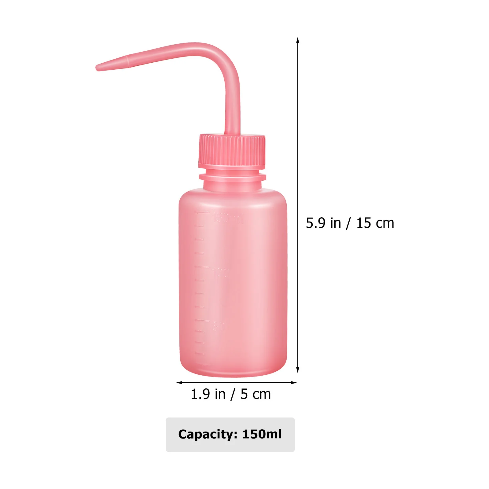 3 pezzi bottiglia di risciacquo per ciglia 150 ml segnature graduate spremere bottiglia di lavaggio per la pulizia delle ciglia irrigazione succulenta erogazione di precisione
