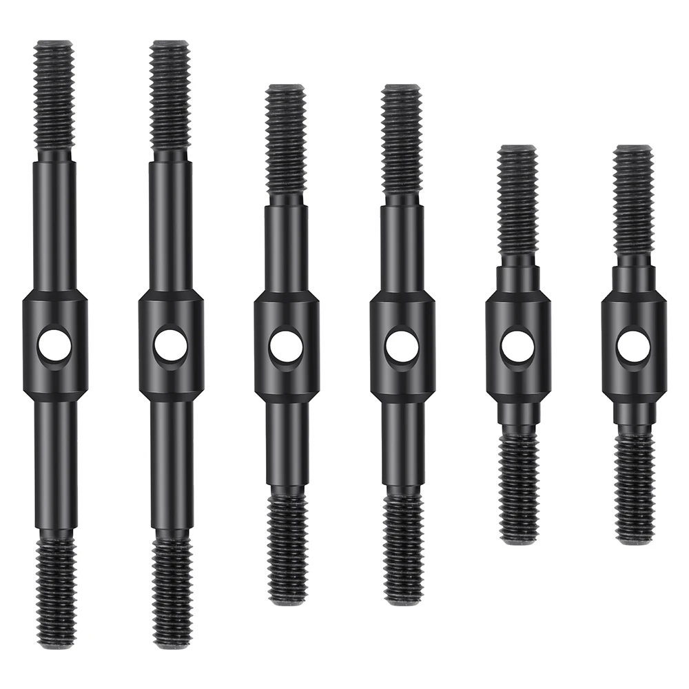 AXSPEED 6 Stück Stahl vorne hinten Achsschenkel M4 Gestänge Aufhängungsglieder für 1/10 T-raxxas Drag Slash C10 Rustler Stampede Slash Teile