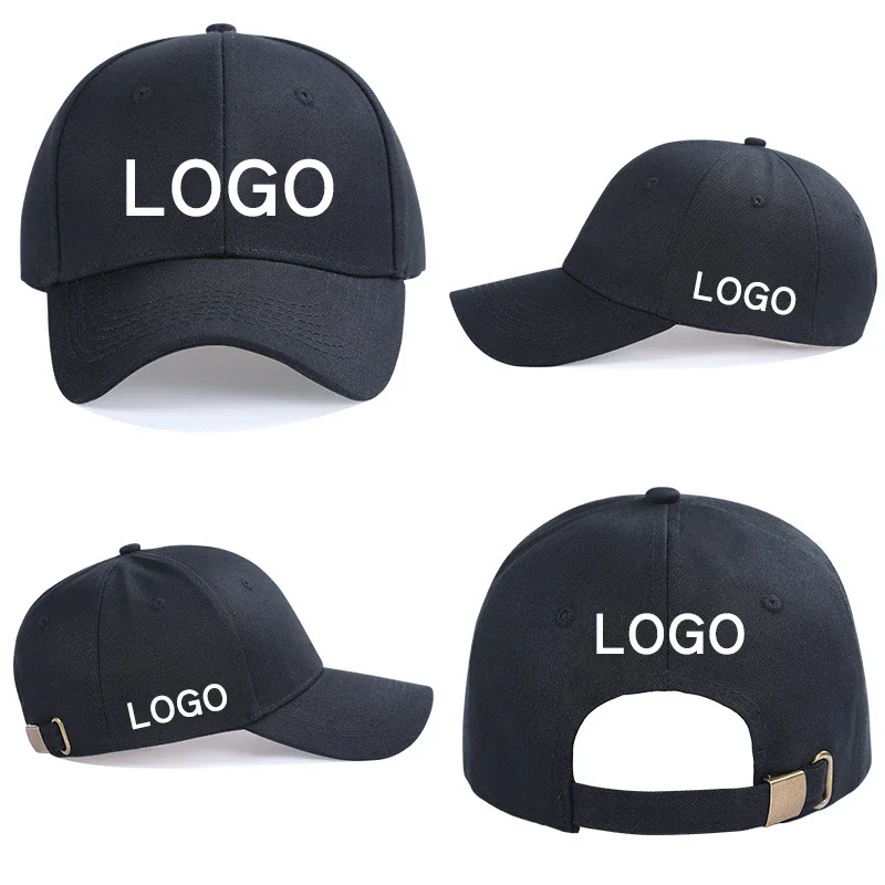 

DD Cotton Hat Baseball Cap Custom Embroidery Logo Unisex Spring and Summer Travel Sun Hats DIY Bonnets Printable logo