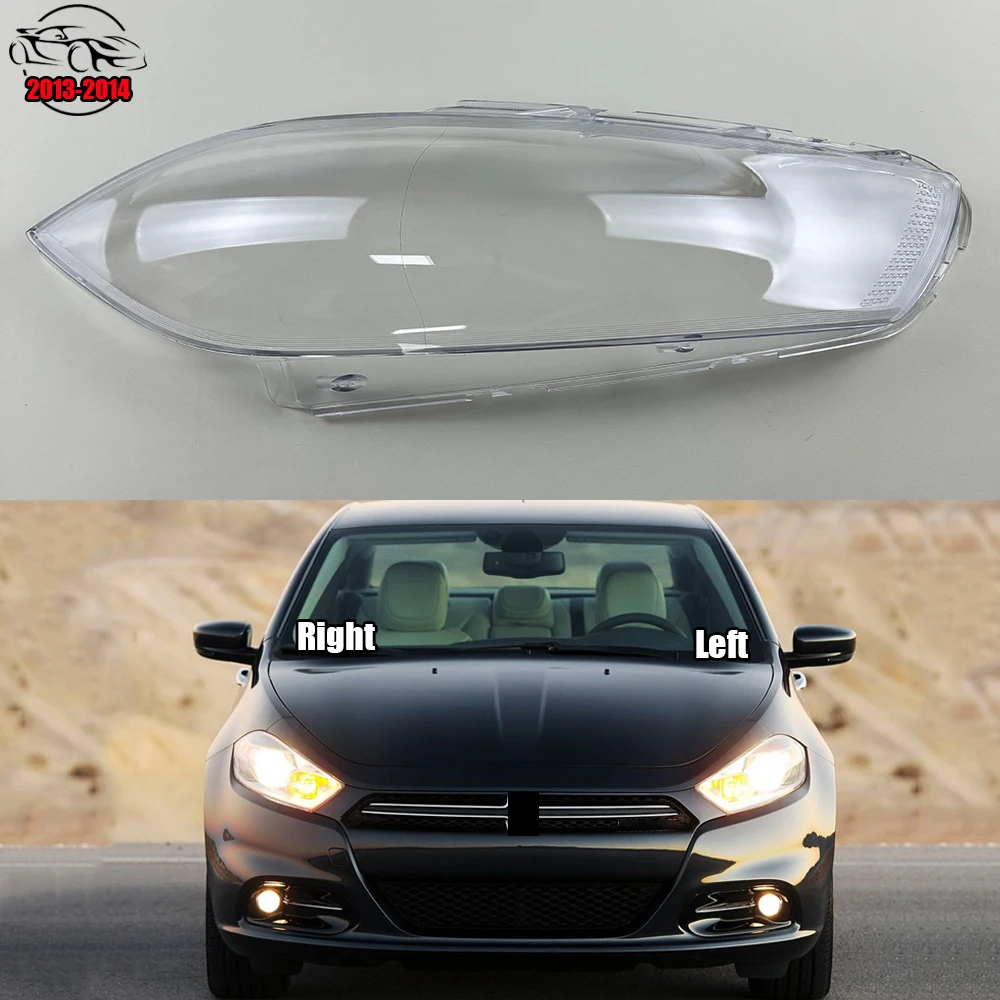 

For Dodge Dart 2013 2014 Car Lens Glass Light Lamp Headlamp Shell Auto Transparent Lampshade Case Lampcover Headlight Cover