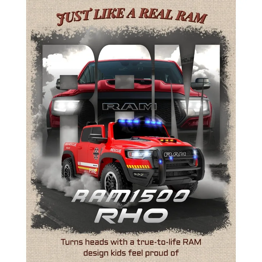 ركوب الأطفال المرخص 24 فولت على شاحنة إطفاء، ركوب شاحنة إطفاء بمقعدين على سيارة مع جهاز تحكم عن بعد، سيارة كهربائية للأطفال مع صفارة الإنذار، فلاس #2