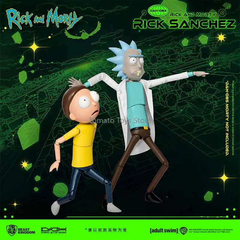 

In Stock Beast Kingdom Rick and Morty Manga Figures 8in Premium Collectible Action Figure Trendy Toy with Accessories Model Gift