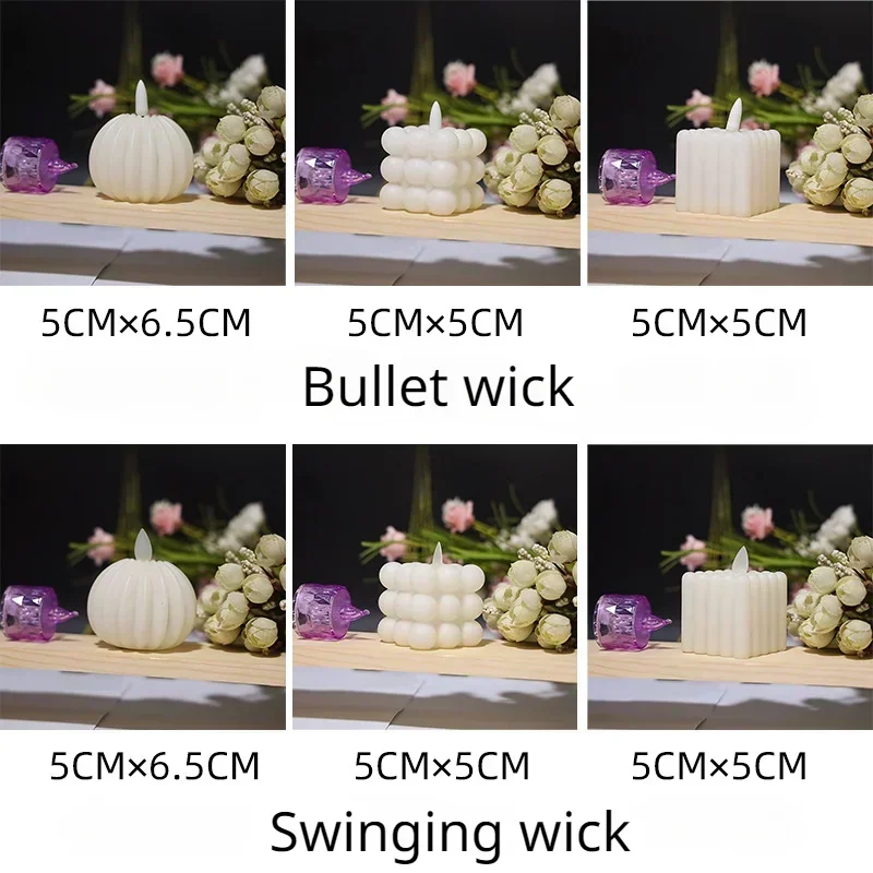 Kostka symulowana świeczka bez ognia lampka nocna zdjęcie rekwizytu do kreatywnej dekoracji LED małe dekoracja atmosfery światło nocne