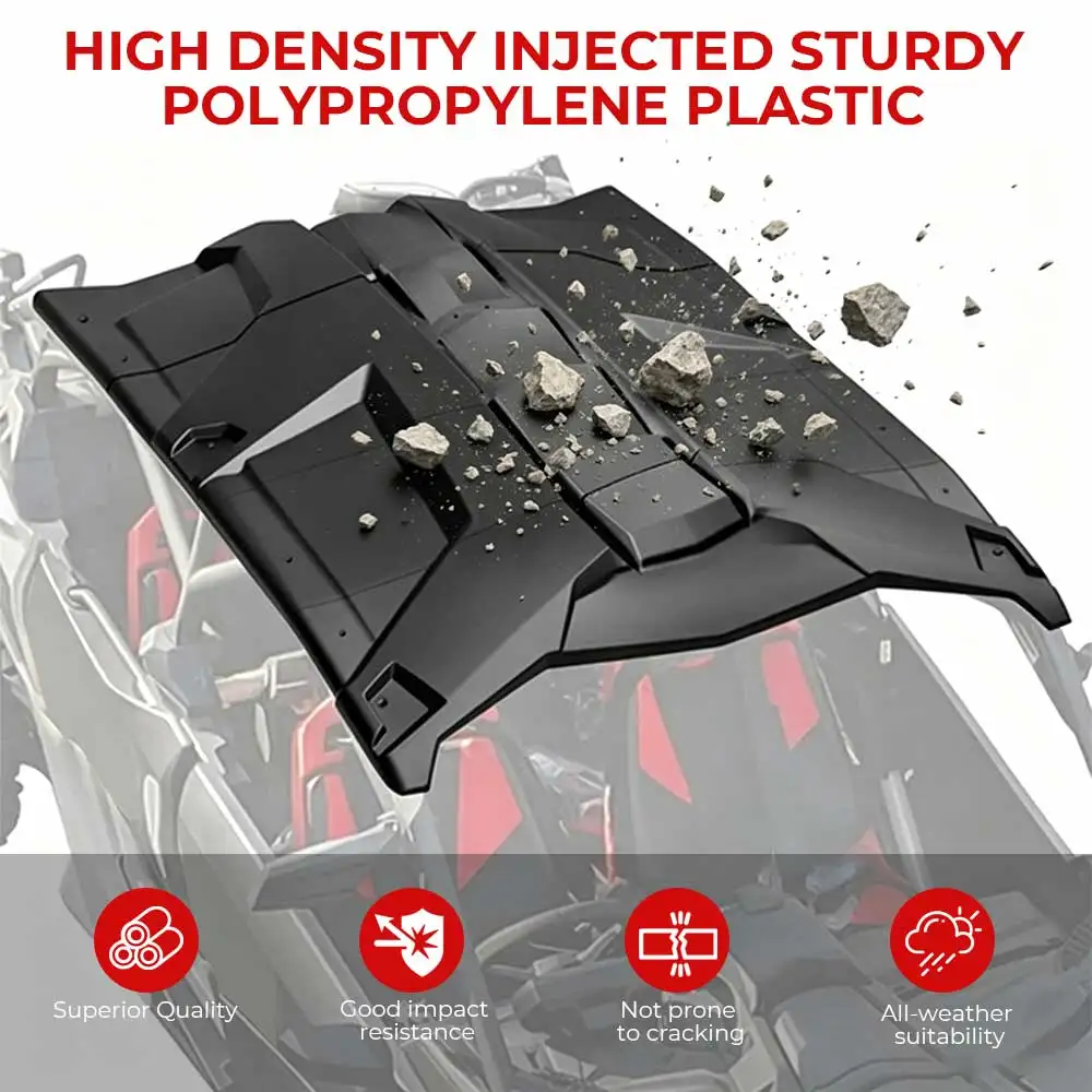 For Can-Am Maverick X3 Max Turbo R RR X RS DS DPS MR RC 4 Doors 2017-2026 4PCS UTV Hard Top Roof Cover Shell Rpl for #715003750 view 2