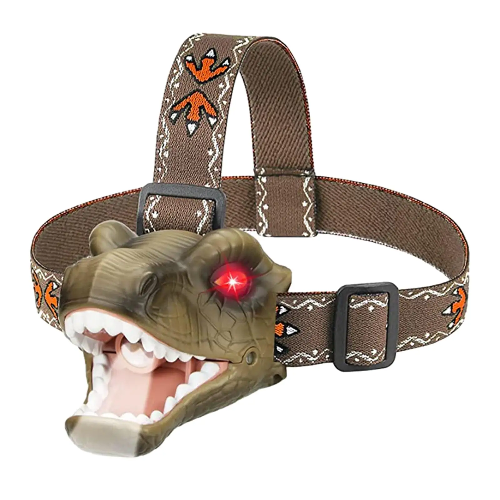 Outdoor-Camping ausrüstung Dinosaurier Scheinwerfer verstellbares Stirnband tragbare LED-Scheinwerfer für Halloween Kinder Geburtstag Wandern Mädchen Jungen