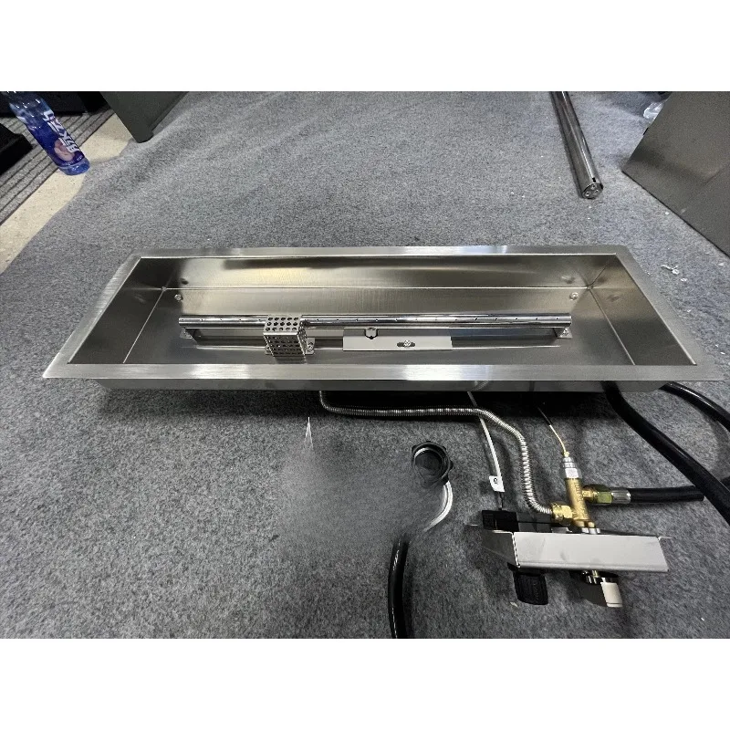 Прямоугольная горелка из нержавеющей стали 304 для костра - для жизни на открытом воздухе - новый продукт