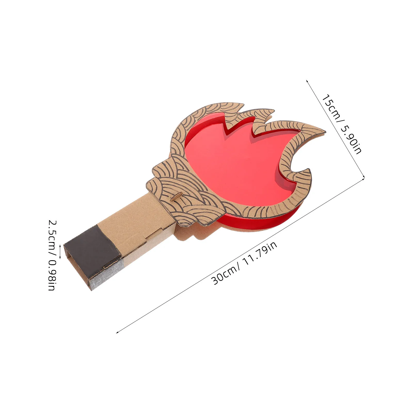 1 Set DIY-Fackel-Requisiten für Kinder, Papier, Kunststoff, Bastelmaterialien für Sporttag, Partyspiele, Cosplay, Leistung, Outdoor-Aktivitäten