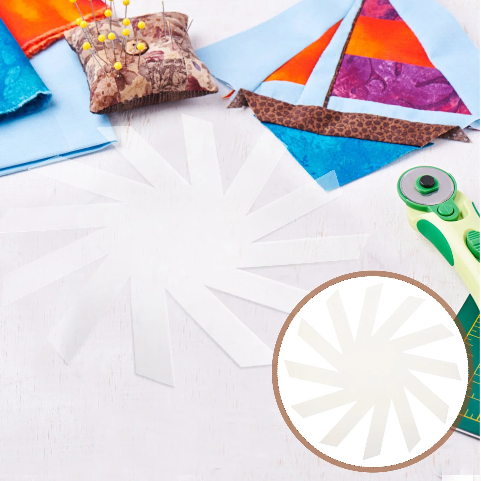 

Storage Basket Template Acrylic Quilting Ruler Diy Tool Smooth Polishing No Burr Easy Weaving Spiral Woven Basket Stencil