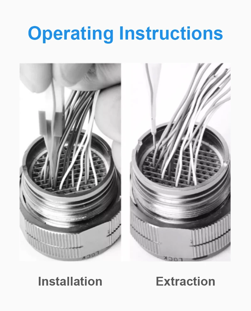 JRready M81969-14-10 Solid Barrel Installing Removal Tool Plastic Hand Tool Accessories For Electrical Wire Terminal Connectors