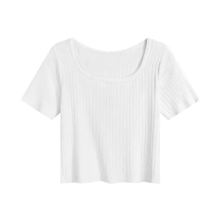 Short-sleeved T-shirt Women Thin Summer 2025 New Niche Slim Fit Knitted Top