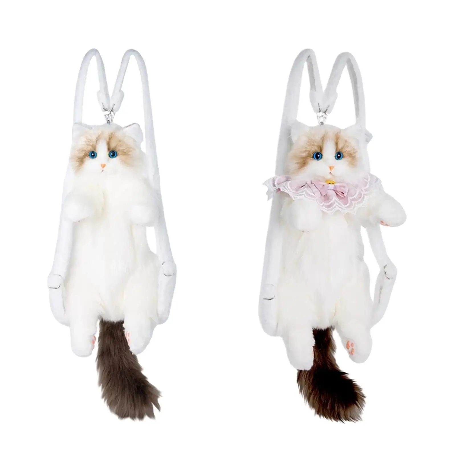 

Cute Plush Cat Backpack Stuffed Animals Backpack for Cat Lovers Teens Kids