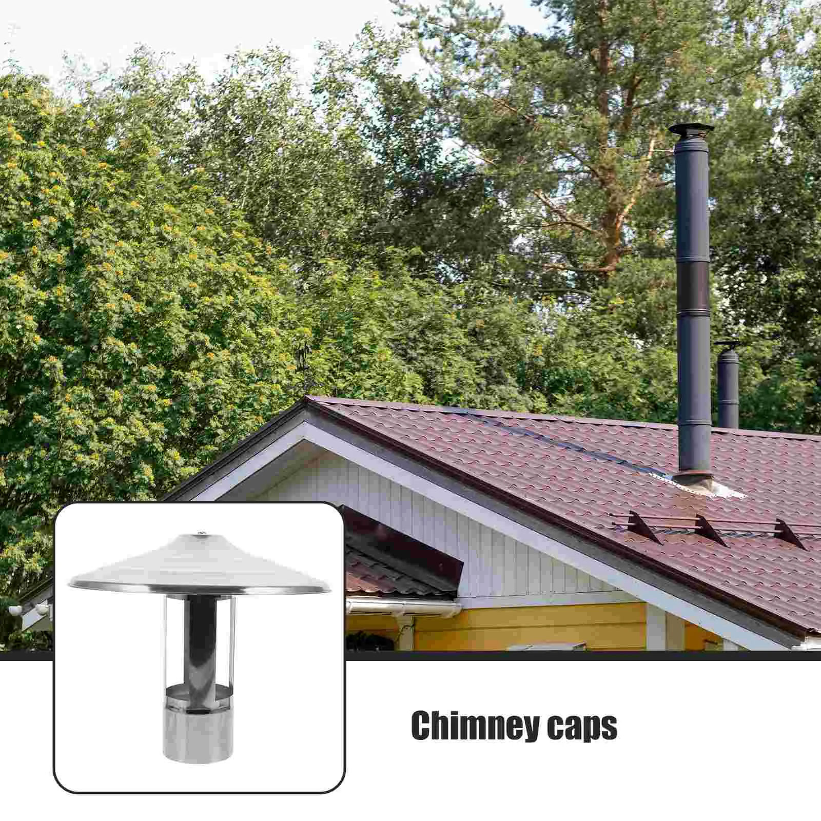 Bouchons clignotants de cheminée, accessoires de couverture de pluie, protection contre le vent et l'air, évent en acier inoxydable
