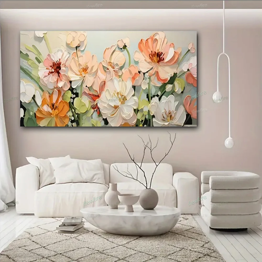 Modern 100% Hand Drawn Abstract Gold Leaves Wall Painting Modern Nordic Canvas Oil Painting Decor Wall Art For Living Room Decor