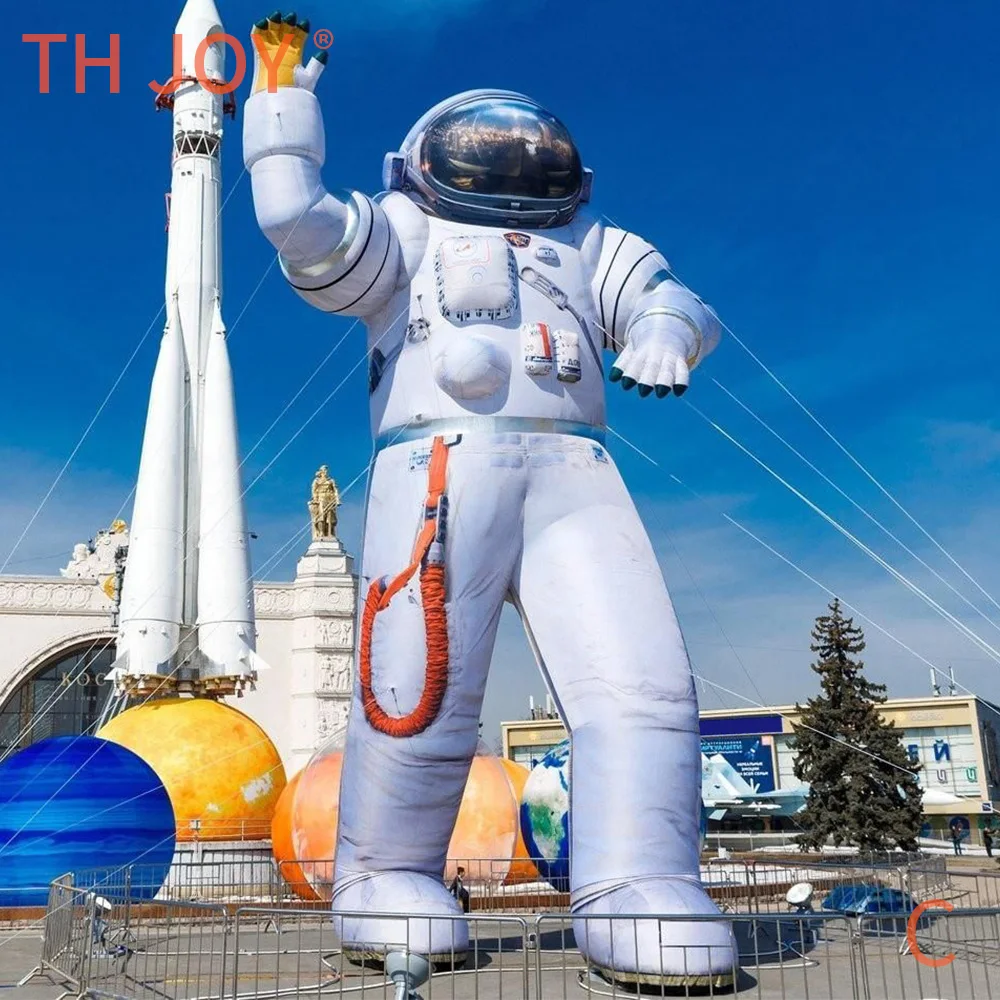 fast air ship to door outdoor Advertising Inflatable Astronaut Model 6m 20ft Giant Inflatable Spaceman balloon
