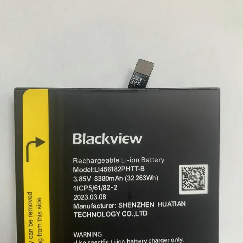 Batterie BatBR d\'origine pour Blackview, pièces de réparation de téléphone portable, BL8800 Pro, BV8800, 8380mAh