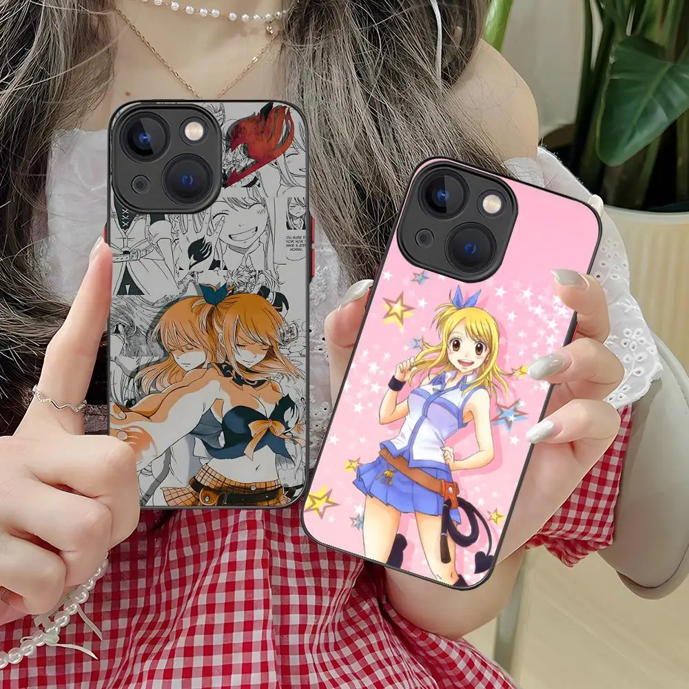 

Чехол для мобильного телефона Fairy Tail Lucy для iPhone 17, 16, 15, 14, 13, 12, 11 X XR XS 8 7 Air Pro Max Plus Mini, красочный силиконовый чехол