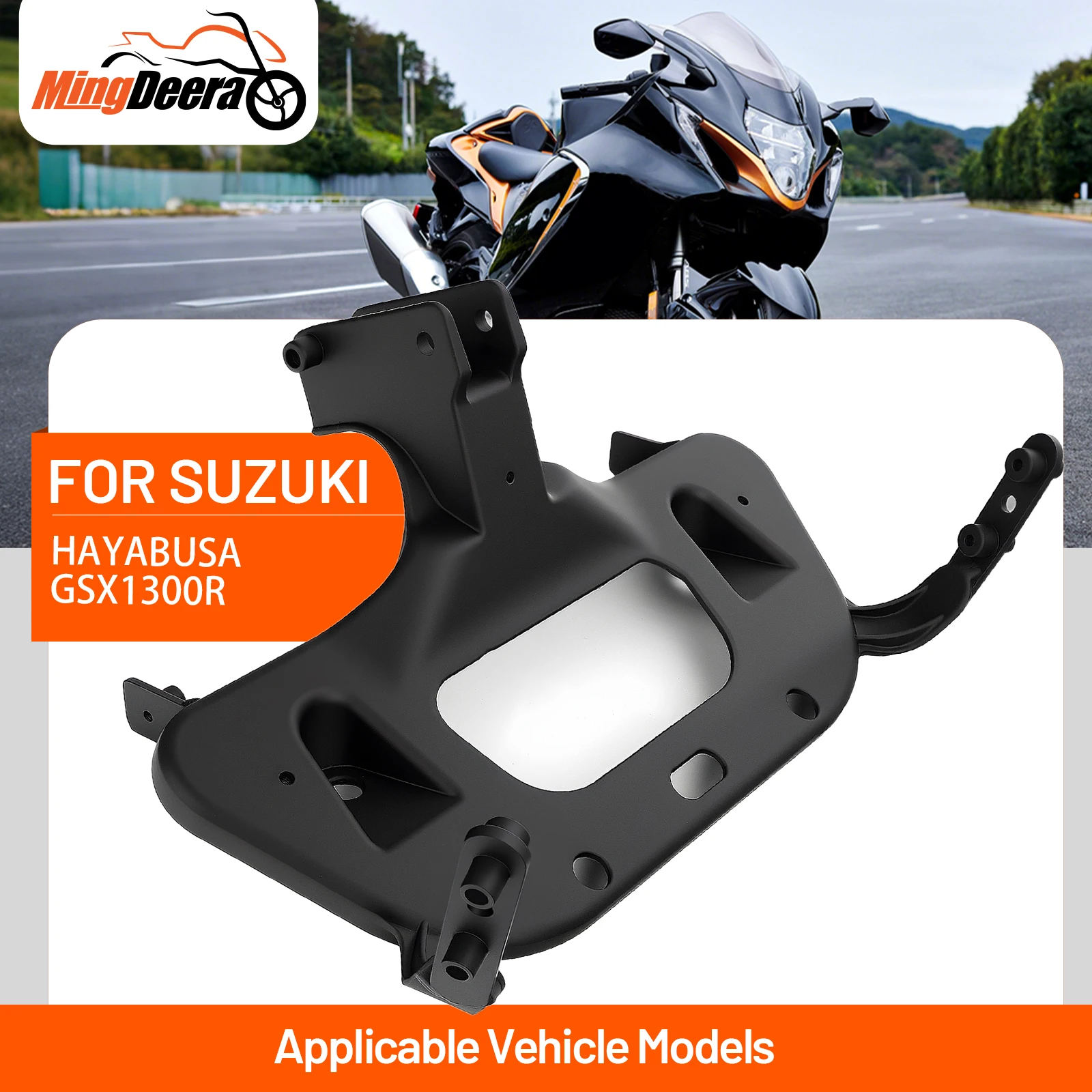 

For Suzuki GSXR1300R Hayabusa 1999-2007 Motorcycle Black Headlight Bracket Motorcycle Front Headlight Fairing Bracket