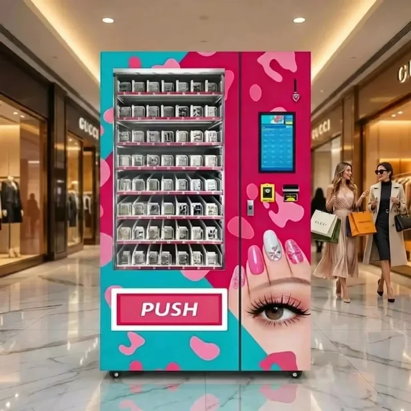 FL Self‑Service Beauty Vending Machine Touch Screen Cosmetics False Lash Nail Art Vending Machine For Public Places