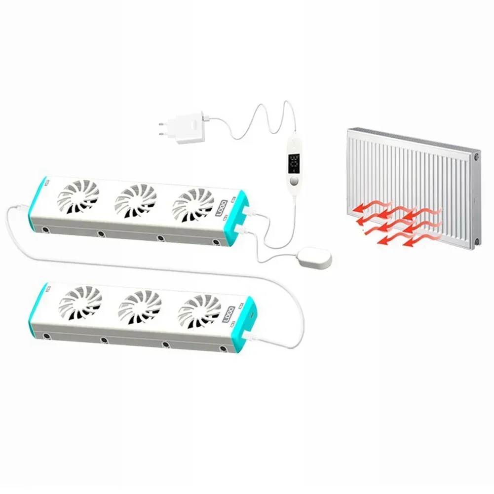 Eu Standaard 5V Huishoudelijke Radiator Magnetische Koelventilator Radiator Haardventilator Convectoren Booster Extension Set