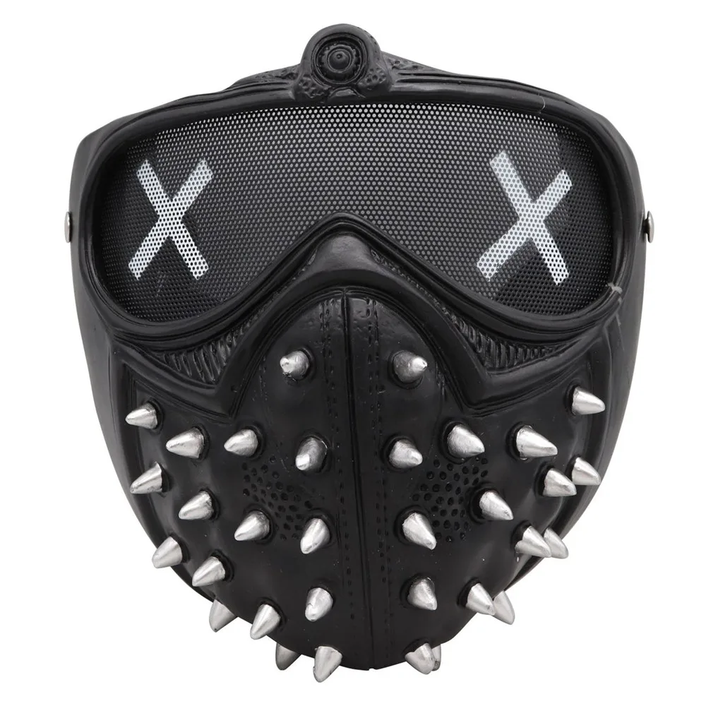 Watch Dogs Wrench Mask with Rivet, Punk Devil Cosplay, Legion Ghost Death Hacker Mask