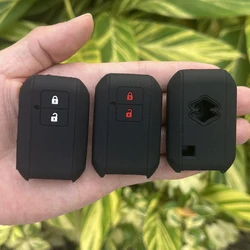 Silicone Car Fob Key Case Keychain for Suzuki Swift 2017 Wagon R Japanese Monopoly Type 3c Rubber Remote Cover Shell Protector