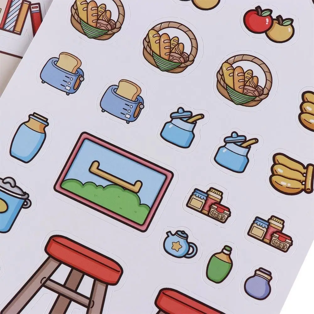 

Activity Books Pinch Music Quiet Book Paper Sticker Book Telado Busy Book Kawaii Cartoon DIY Scene Material Sticker Gifts