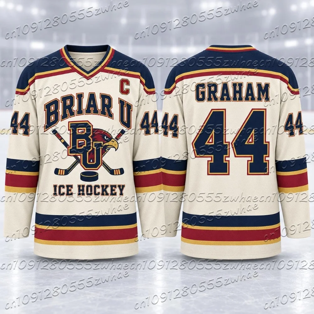27 Off Campus Briar University Graham No.44 22 46 66 Hockey Jersey Men Women Long Sleeve T-Shirt Summer Casual Streetwear Tops view 3