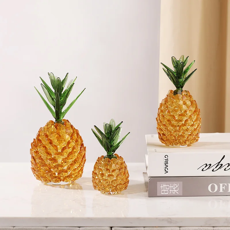 

Crystal Pineapple Ornaments Ruyi Pineapple Porch Wine Cabinet Table Decorations Opening Gifts Creative Crystal Ornaments