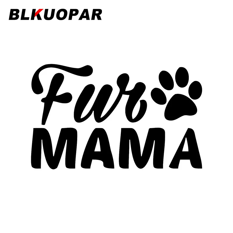 

BLKUOPAR меховая наклейка для автомобиля для мамы и собаки, индивидуальная водостойкая солнцезащитная защита, забавная графика, креативные оригинальные автомобильные аксессуары для мотоциклов