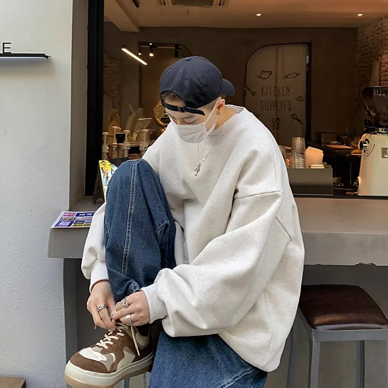 

Loose Fit Heavyweight 300 Pou Svel Hoodie ex Autumn Winter Color Versatile Long Sve Sweatirt