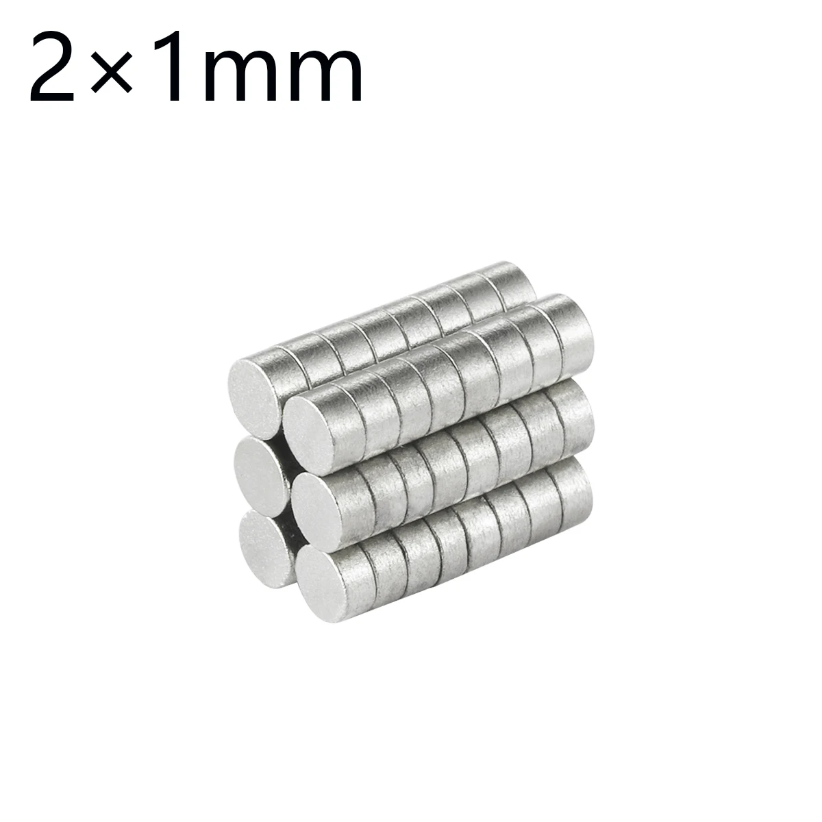 50~1000pcs 2x1mm Small Mini Disc Round Powerful Neodymium Magnet Rare Earth Permanet Ndfeb Strong Magnets 2*1