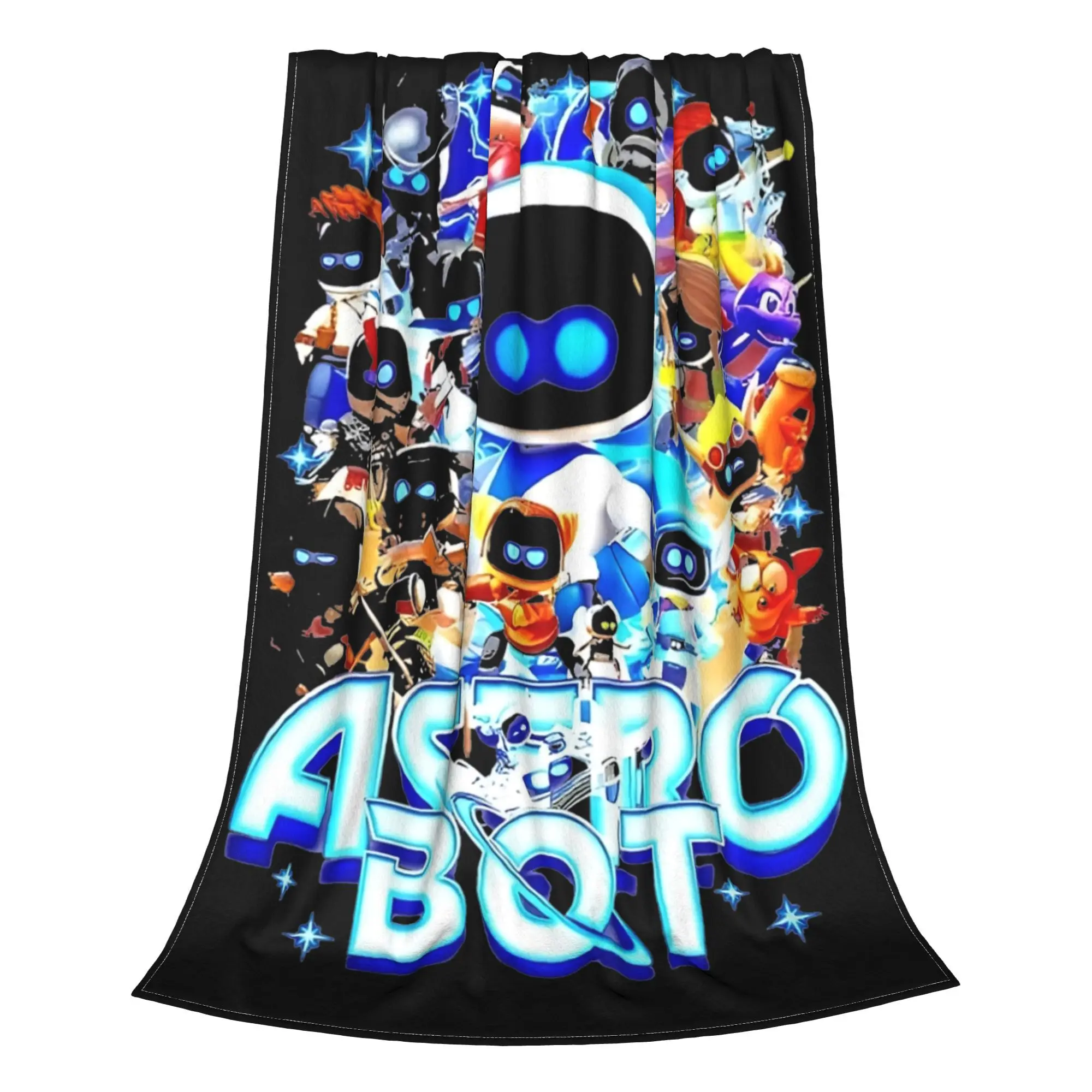 ASTRO-BOT funny game  Stuff Blanket Soft Velvet  Throw Blanket Relax Plush Thin Quilt