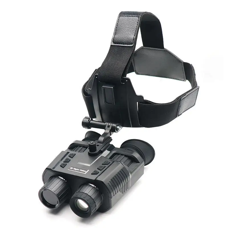 4K 5X Magnification Waterproof Dual Screen Naked Eye 3D Binocular Infrared Hunting Night Vision Device Helmet Mount For Night