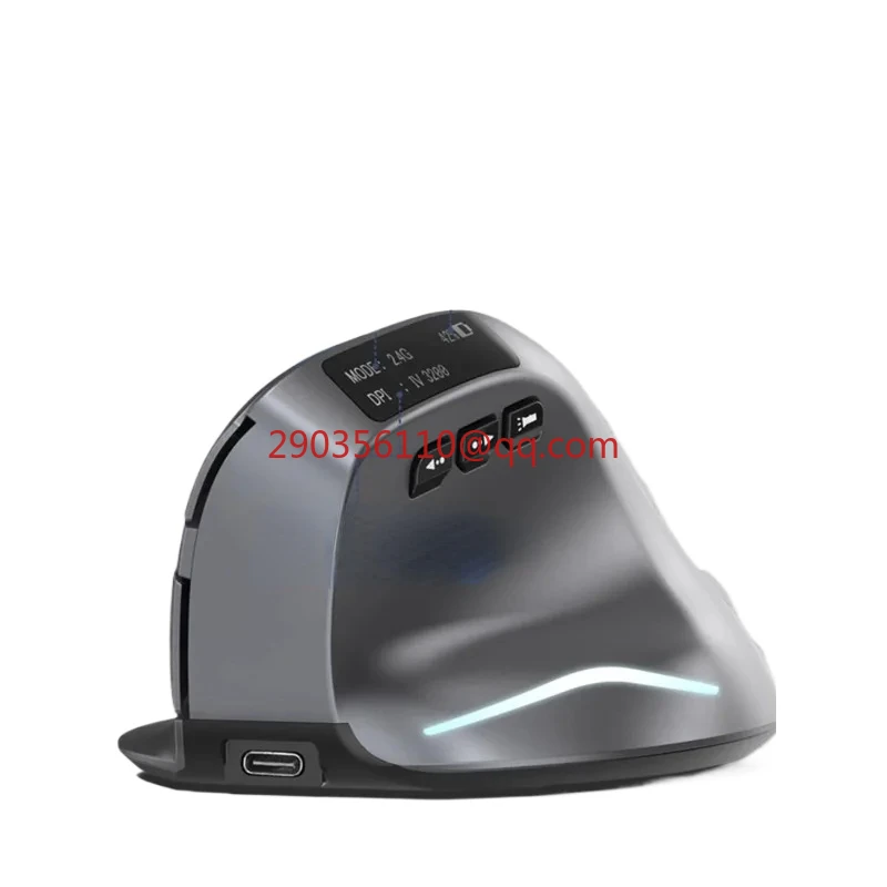 

With Electric Quantity Display Dual Mode Wireless Vertical Mouse Mute Charging Ergonomics