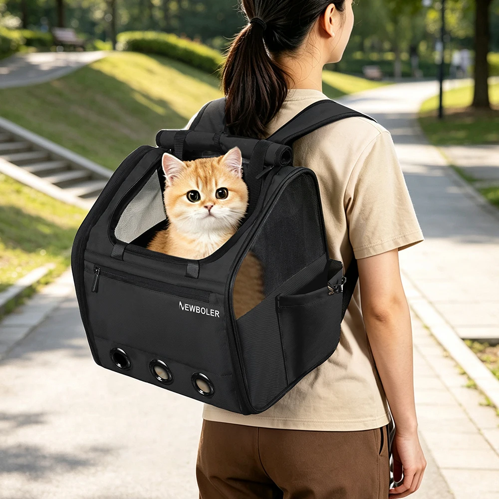 NEWBOLER Brompton Faltfahrrad Haustiertasche Tragetasche Tragbare Fahrrad-Vordertasche Faltbare Outdoor-Reisetasche für Katzen und Hunde – Detail 25