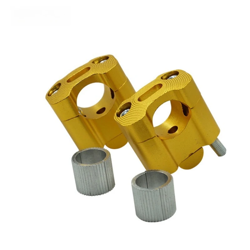 Universal Motorcycle Handlebar Risers Clamp - CNC 22mm-28mm Fat Bar Conversion & Heighten Mount