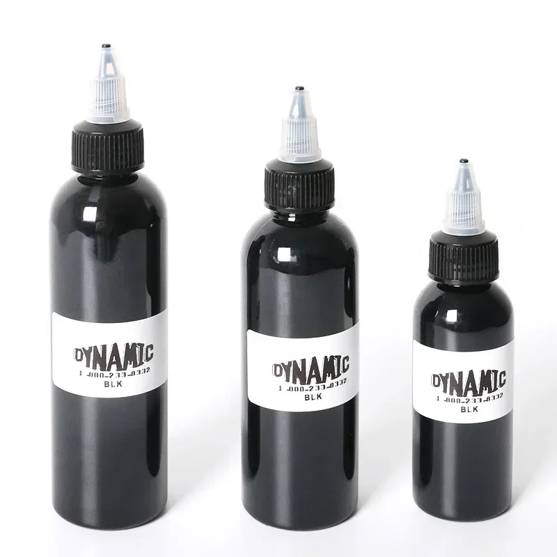 Pigmento de tinta de tatuaje negro profesional, pigmento de tatuaje permanente, conjunto de arte corporal, alta calidad, 8ml, 60/90/120ml