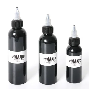 60/90/120ml Black Tattoo Ink Pigment Professional DIY Tattoo Pigment ถาวร TattooInk Body Art Pigment ชุดคุณภาพสูง 8ml