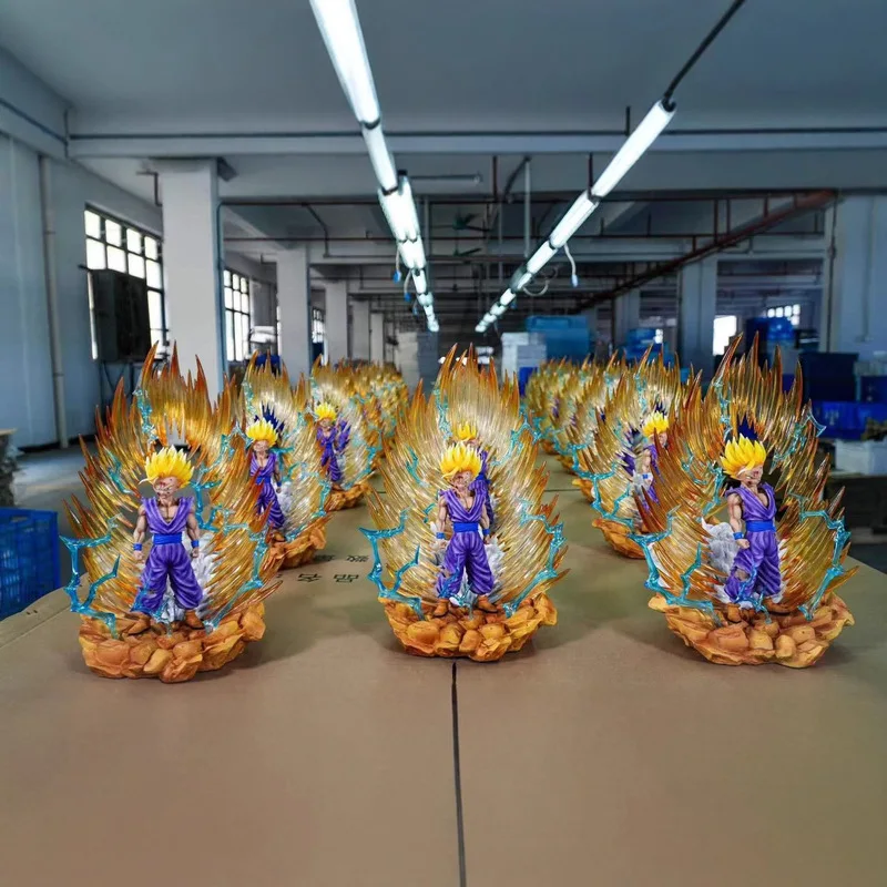 Estatua Jt de Dragon Ball, Super Er Son Gohan, talla grande de doble cabeza, reemplazo de doble cuerpo/modelo luminoso de juguete