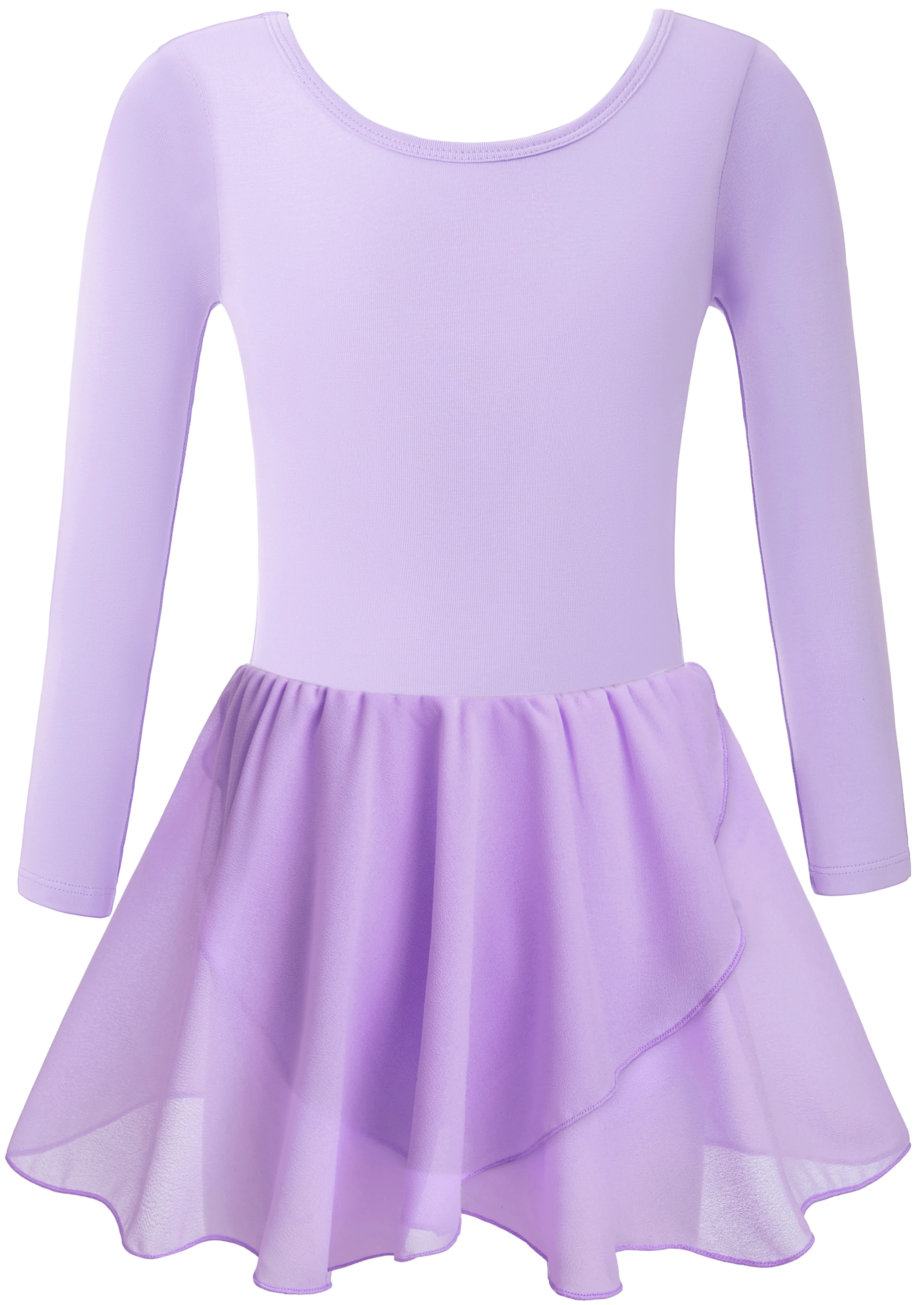 Justaucorps de Ballet à manches longues pour filles avec jupe, robe de danse de Ballet pour tout-petits, dos creux papillon mignon
