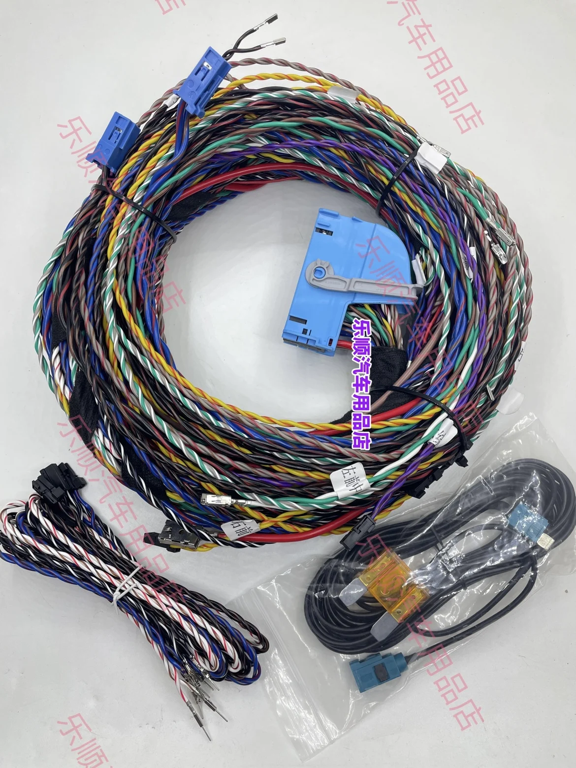 22 M ercedes Benz C Berlin amplifier wiring harness 223 small Berlin wiring harness Berlin sound audio modification power cord.