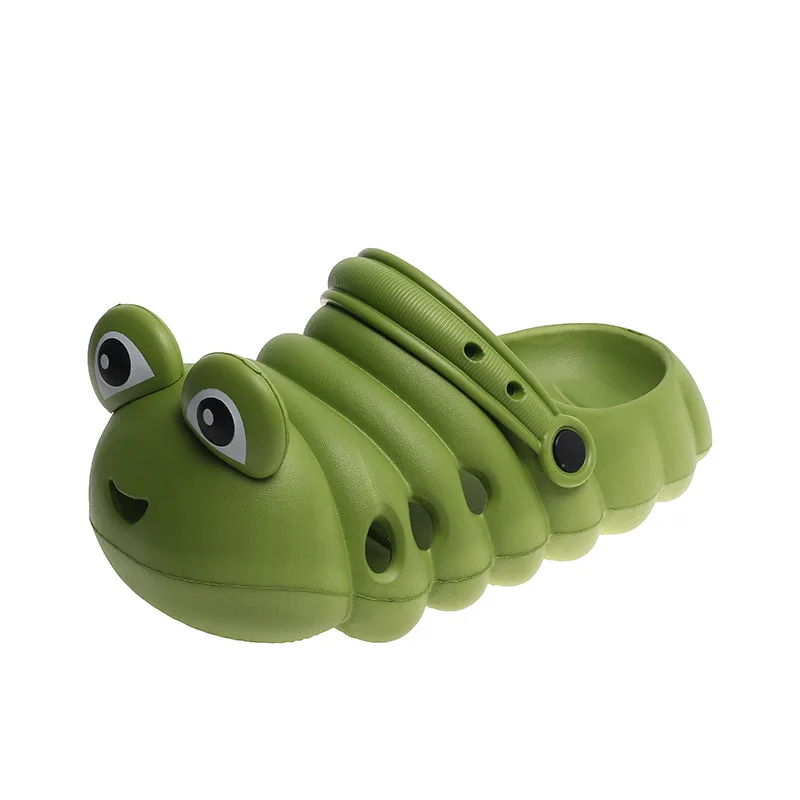 New Slippers Cartoon Cute Caterpillar EVA Hole Shoes Outside to Wear All the Light Beach Bag Head Slippers Women Sandals Light